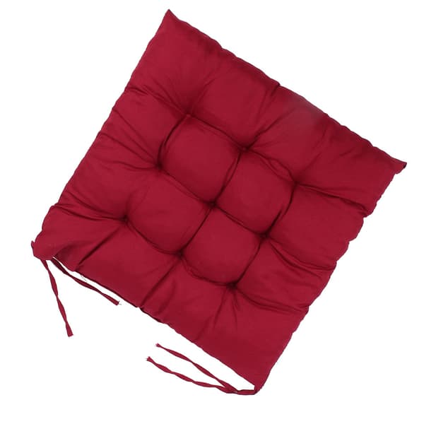 Stolehynde til spisebordsstole, sædehynde med bindebånd og maskinvaskbart design, blød, fluffy polyester stolehynde til kontor, køkken, stue, høj