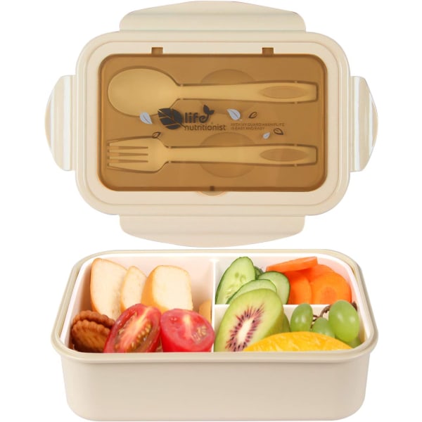 Lunchbokser, Bento-bokser, Lunchbokser, Lekkasjesikre, Khaki