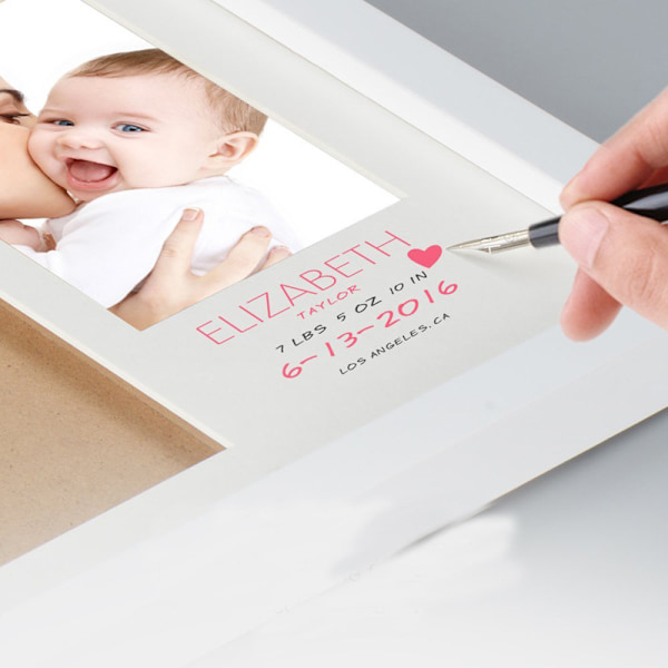 Flerfärgat Stora Tryck För Ett Livfullt Uttryck, Sött Leende Baby-Tema Ger Glädje, Tjockt Papper Säkerställer Hållbarhet Och Kvalitet, 23X28Cm Vit Furu