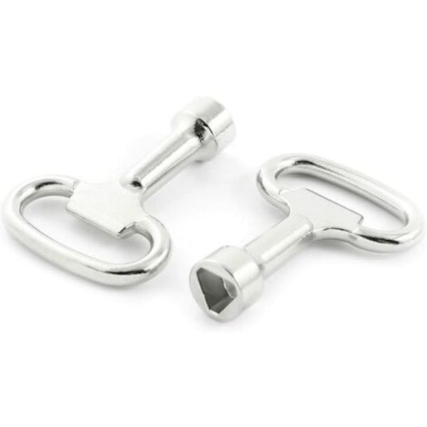 Säkert skåpåtkomst med krompläterad triangelskruvnyckel, silverfärgad aluminiumlegering, solitt handtag, slitstark, för