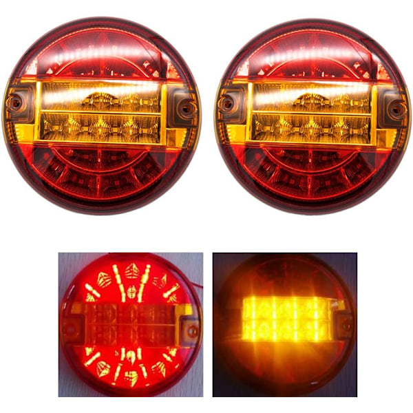 Blinkers, Hög Ljusstyrka Amber LED för Säkerhet vid Nattkörning, Robust Design &amp; Universell Kompatibilitet (2 ST)