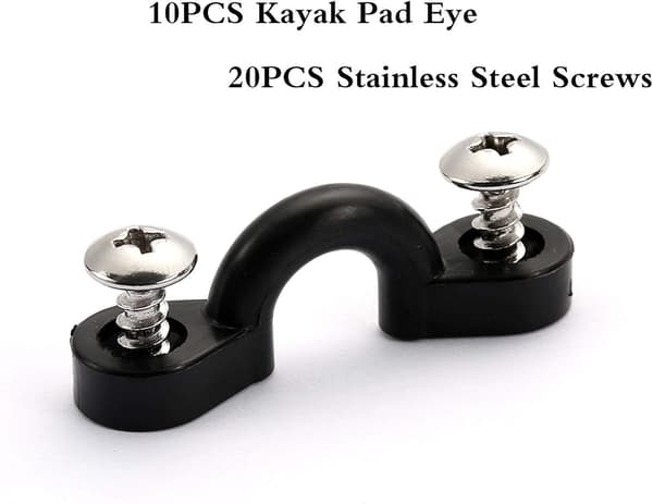 10-pak kajak nylon D-ring clips – udendørs kajaktilbehør