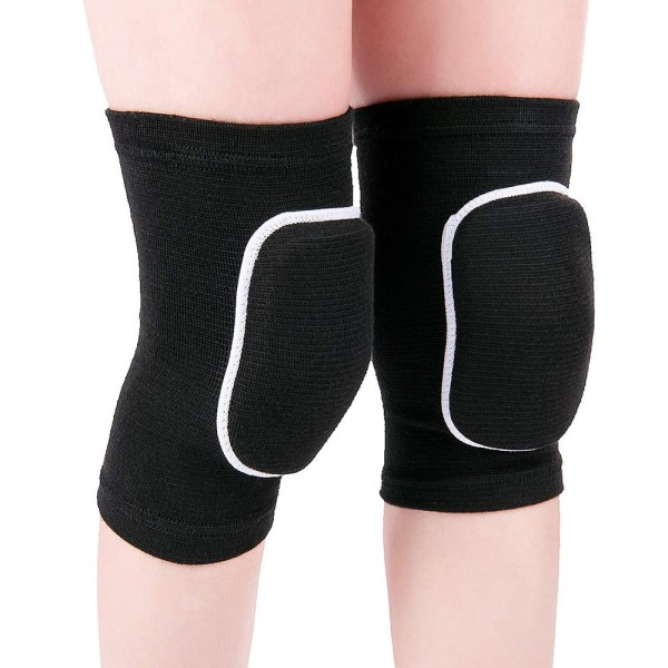 Non-Slip Knee Brace Soft Knee Pads Breathable Knee ,Black,S