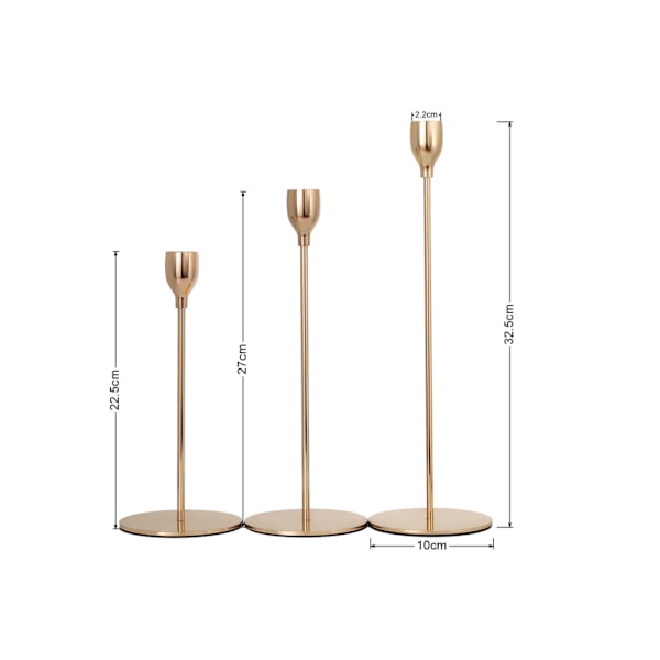 Robust metallkonstruktion, dekorativ ljusstake, bröllopsdekoration, elegant design, utsökt presentidé, bordsdekoration, passar