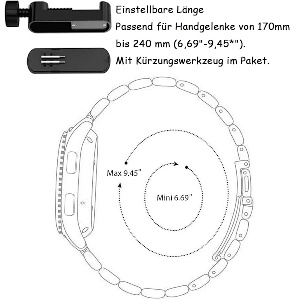 Kompatibel med Samsung Galaxy Watch Premium Robust Silikonarmband, Modernt Utseende Traditionellt Klassiskt Stilfullt Armband För Galaxy Watch Active Gear S2