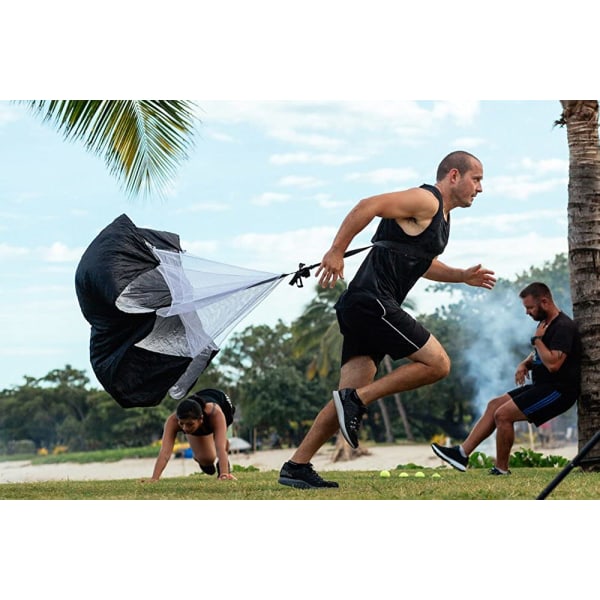 Running Speed ​​Training, Speed ​​Drills Resistance Parachute, Black