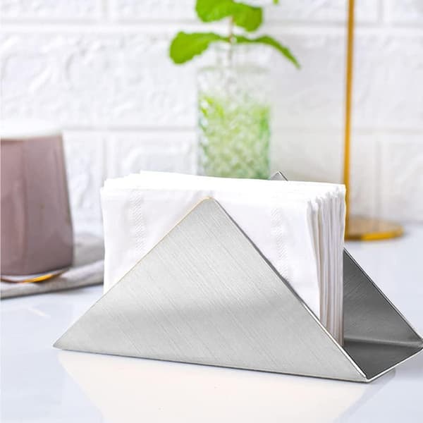 (17*8.6*4.5cm, sølv) 1 håndklestativ i rustfritt stål moderne kunst til
