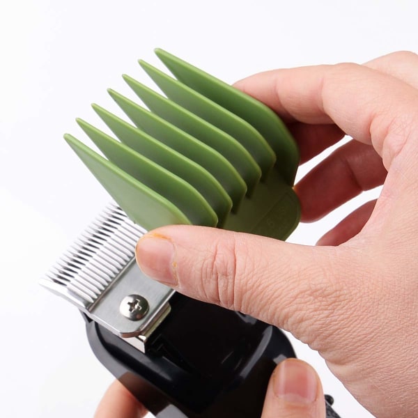 8-farvet professionel hårtrimmer/klipperbeskyttelseskamme