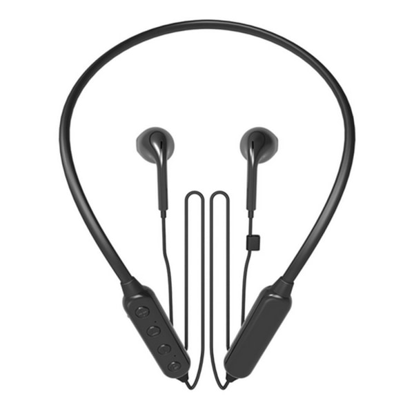 Bluetooth-hodetelefoner Trådløse hodetelefoner med nakkebånd, svart