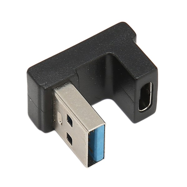 U-formad Vinklad USB-adapter för Laptop, Bakåtkompatibel Utrymmesbesparande Plug and Play 10Gbps Dataöverföring USB 3.1 Teknologi Dataadapter
