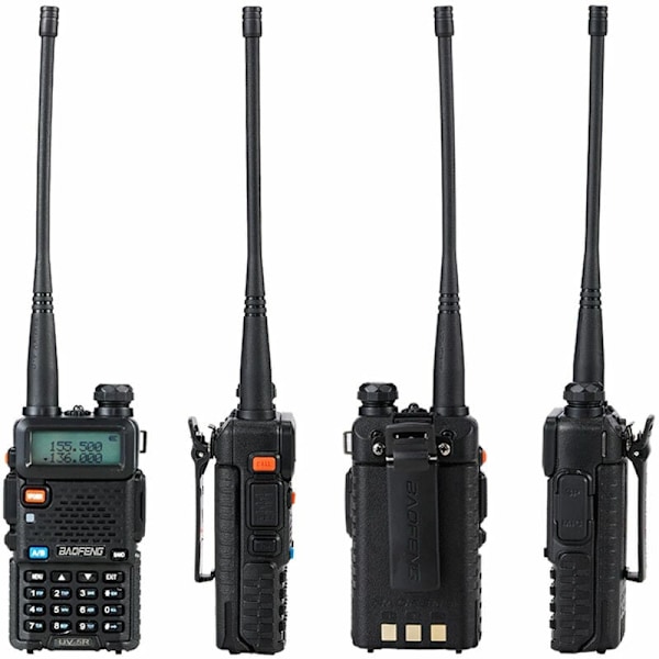 Bärbar Tvåvägsradio för Dubbelbands Transceiver, FM-sändningsband med VOX-funktion, CTCSS CDCSS för VHF UHF Frekvensområde, 1800mAh Batteri för