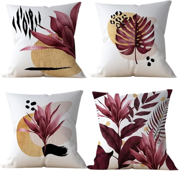 Pudebetræk 45x45 Violet Collection Dekorativt Pudebetræk til