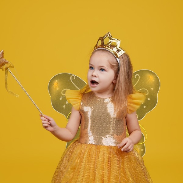 2 stk Fairy Butterfly Wings Set: Perfekt til fødselsdagsrekvisitter