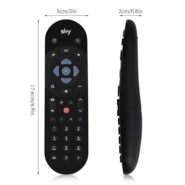 Infraröd Kontroll För Sky Q Tv Box, Universell Fjärrkontroll Med Praktisk Inlärningsfunktion Och Ultra Bred Vinkeldesign Säkerställer Flexibilitet