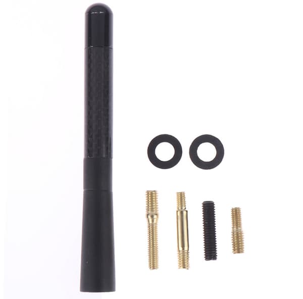 1 STK (svart) Bilantenne Karbonfiber Bilradioantenne, Biltuning A