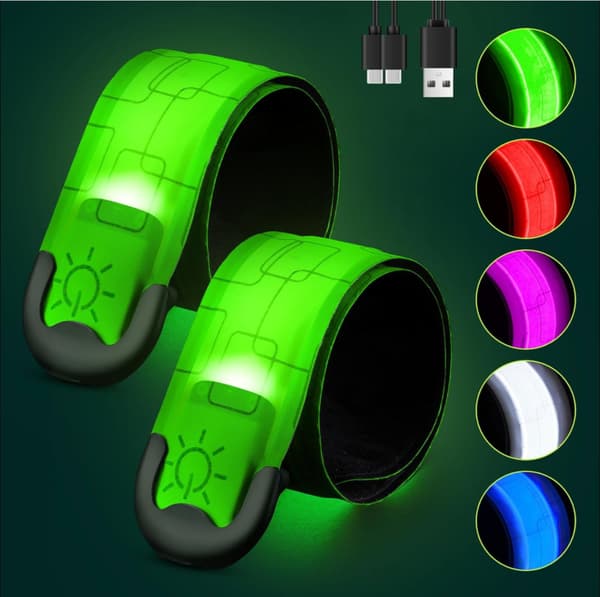 3 USB-oppladbare LED-lysarmbånd perfekte for Valborg utendørsfester
