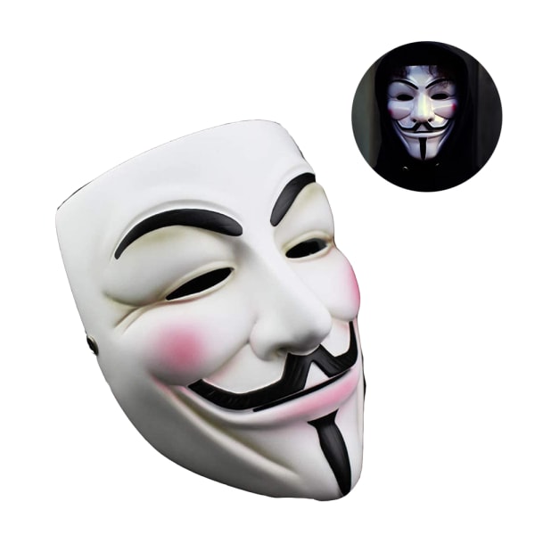 Halloween Maske, Maske Voksen / Barn Maske Anonymous Maske