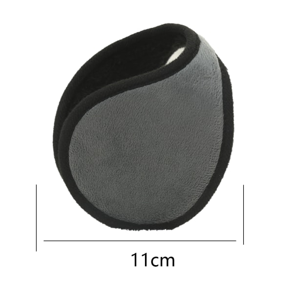 Justerbare og foldbare høreværn på bagsiden af ​​hovedet, grå