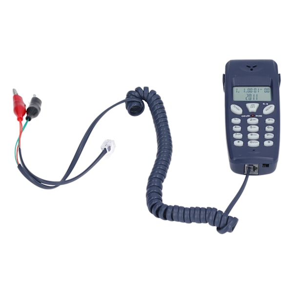 Fast telefon med sladd, FSK DTMF 16 Bit LCD-display, Elegant design, Automatisk igenkänning & Bred användning för hem och kontor