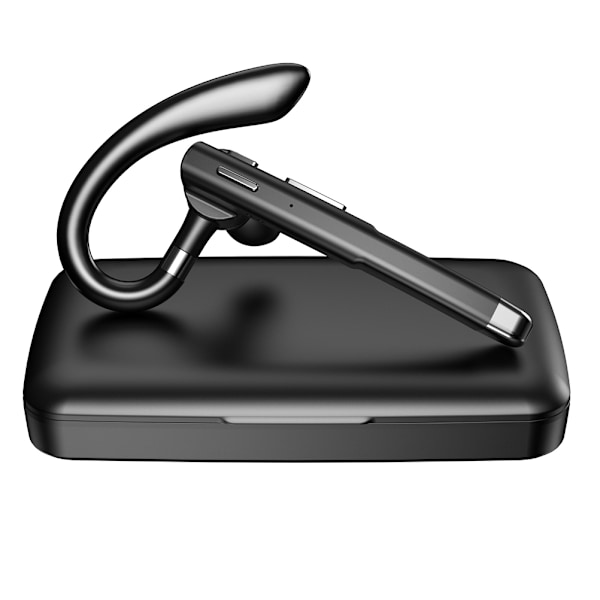 Handsfree Bluetooth-headset, Ultralång standbytid med 500mAh-batteri för 180 timmar, LED-laddningsfodral säkerställer 7-8 fulla laddningar, för kontor och