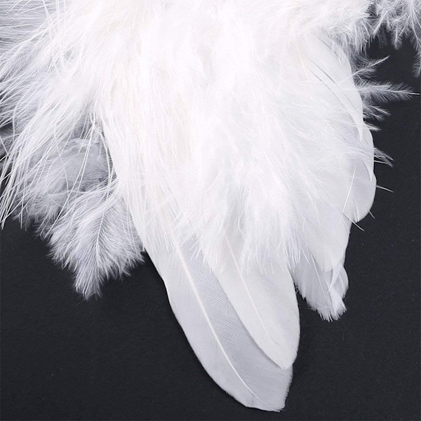 10 st Mini Guardian Angel Vita Ängel Fjäder Vingar