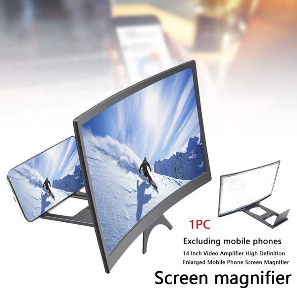 3D buet skjermforstørrelsesglass for telefoner, HD-projektorskjerm