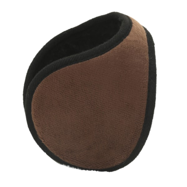 Adjustable And Foldable Earmuffs At The Back Of The Head,Brown