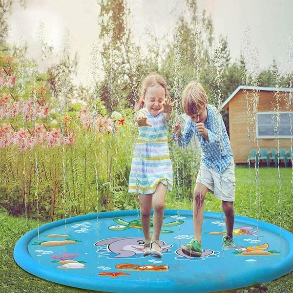 Splash Pad, Sprinkler Lekematte, Summer Garden Water Toy Kids