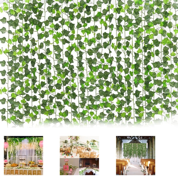 Artificial Hanging Plants, Fake Ivy Leaves Garland Home Decor