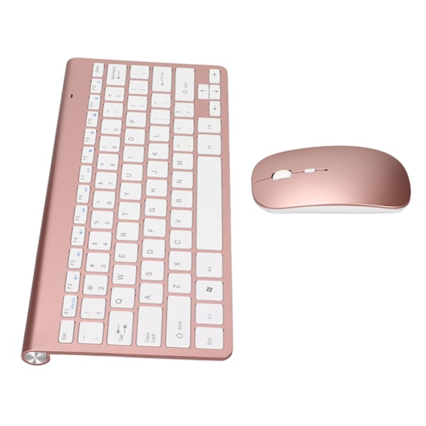 Ergonomiskt Trådlöst Tangentbord och Mus-Combo, Roséguld Saxbrytare Tysta och Taktila, Slimmad och Portabel för Windows, Mac, PC, Laptop - 2.4G