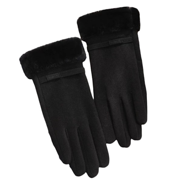 Damhandskar Vinter Varma Vinter Damhandskar Förtjockade Varma Plus Fleece Mode Cykling Vindtäta Varma Vinterhandskar för Kvinnor Handskar Vinter Kvinnor