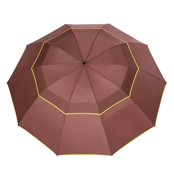 Portable Folding Umbrella Travel Outdoor Sun Rain Waterproof Umbrellas for Men Women Coffee