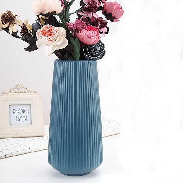 Torkad Blomvas, Boho Deco med Vattentätt Inre för Färska Blommor, Geometrisk Design Ger Unikhet till Varje Utrymme, Lätt att Rengöra och Underhålla