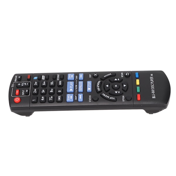 Ersättningsfjärrkontroll med infraröd teknik, högkvalitativ ABS-fjärrkontroll kompatibel med Panasonic Blu-ray Disc DVD-spelare, ingen programmering krävs för