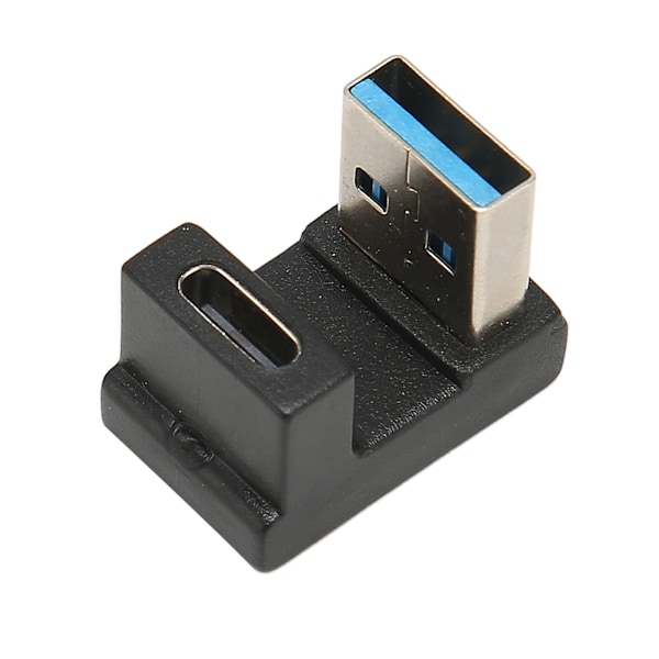U-formad Vinklad USB-adapter för Laptop, Bakåtkompatibel Utrymmesbesparande Plug and Play 10Gbps Dataöverföring USB 3.1 Teknologi Dataadapter