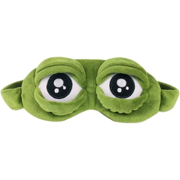 Søt grønn frosk morsom sovemaske $ Froskeøynemaske