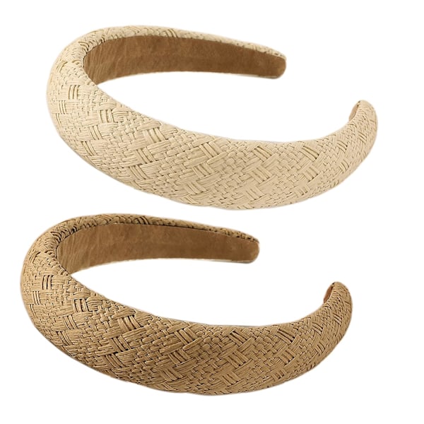 Justerbar Passform, Trendiga Hårband i Beige och Khaki, Halkfritt Mjukt Tyg, Bekväm Användning för Dagliga Aktiviteter, Idealisk Hårhantering