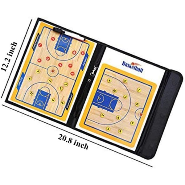 Basketball Coach Board Clipboard Taktisk Magnetisk Tavle Kit