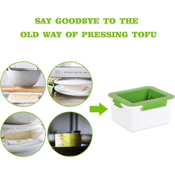 Original Tofu Press for Transforming Your Tofu,Green
