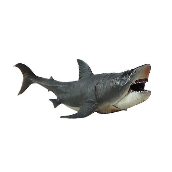 Haj Model Legetøj, Simuleret Megalodon Miniature Dyr Legetøj Havdyr Model