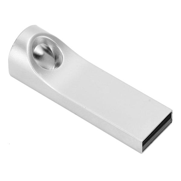 Vattentätt Mini Silver USB 2.0 Flash Drive, Profilera Dig Själv Nyckelformad Jump Drive för Dator &amp; Fordon, Bred Kompatibilitet Portabel Lagringsenhet