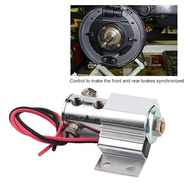 Elektrisk hydraulisk linjelås, kraftigt främre bromskontrollkit för dragracing & backhållare, trycktoppar upp till 1000 Psi, 12-24 Volts drift