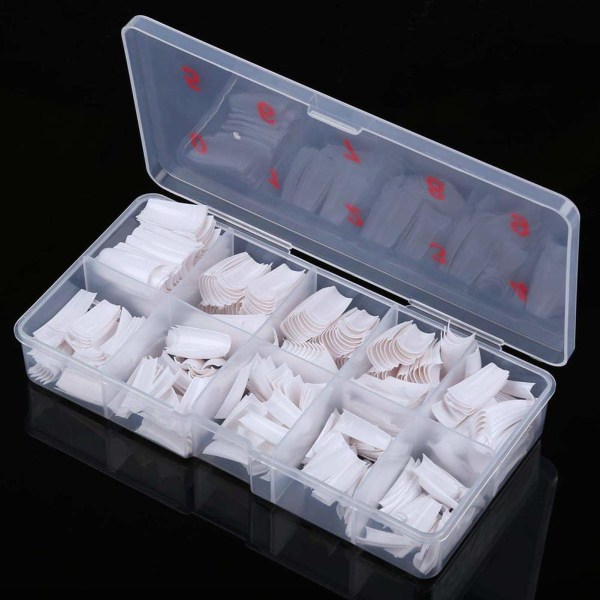 500Pcs French Artificial False Tip For Manicure Diy,White