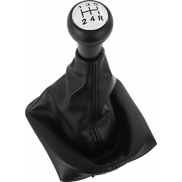Växelspaksknopp med ergonomisk design, kompatibel med utvalda Peugeot-modeller, med högkvalitativt läder för bekväm användning, enkel