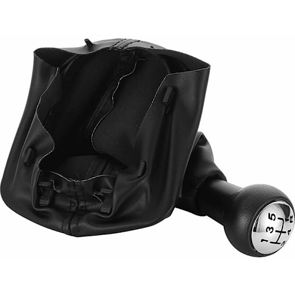 Växelspaksknopp med ergonomisk design, kompatibel med utvalda Peugeot-modeller, med högkvalitativt läder för bekväm användning, enkel
