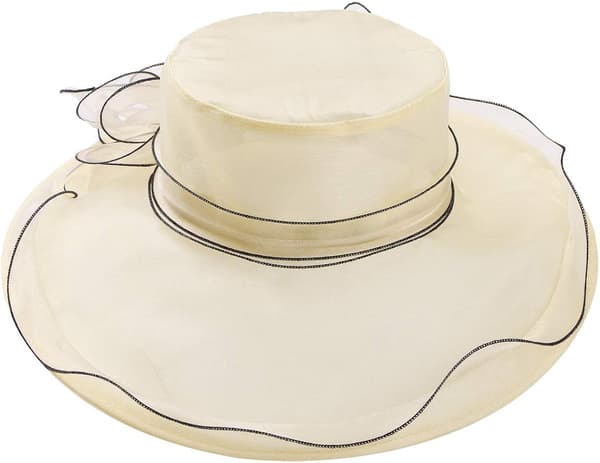 Solhatt för kvinnor Bröllop Floppy Hatt Sommar Anti UV Fiskehatt Vandring