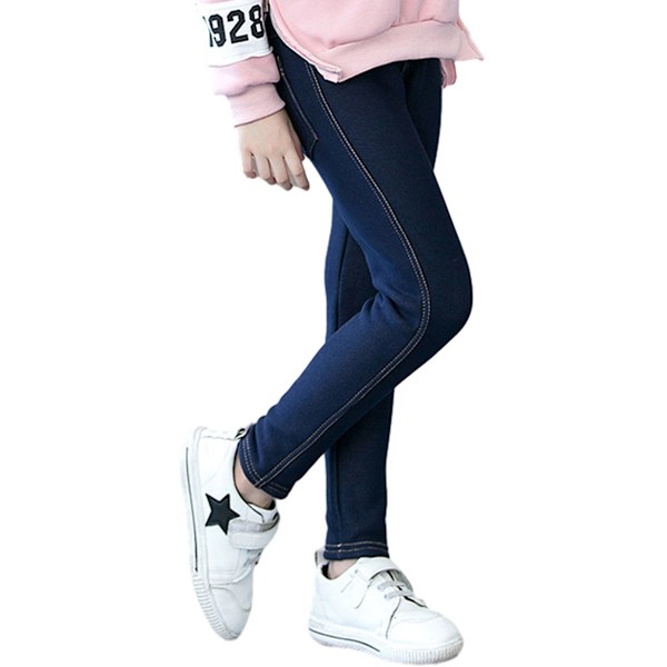 Girls Leggings Lined Winter Stretch Thick Pants,for Children