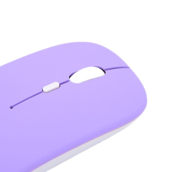 3DPI Switch Optisk Trådlös Mus, 2,4 GHz Stabil Trådlös Anslutning för Bärbara Datorer och Stationära Datorer, Lila
