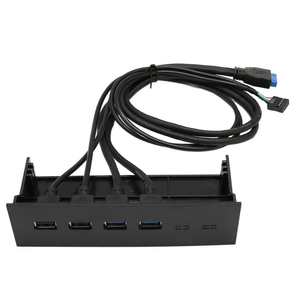 Forbedret USB-hub til pc, frontpanel-hub til pc-kabinet 5,25\" bay, bundkort-stikkabel kompatibelt med SuperSpeed-dataoverførsel