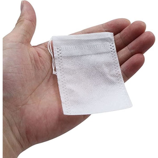 Tepåsar Kryddpåsar - 200-Pack Tomma Påsar till Te Tepåse White 7*5.5cm